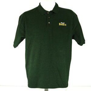 FOOD BASICS Employee Uniform Polo Shirt Green NEW Size L Large